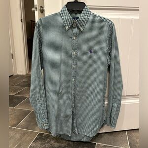 Ralph Lauren 100% Cotton Stretch Button Up! Size Small Petite!